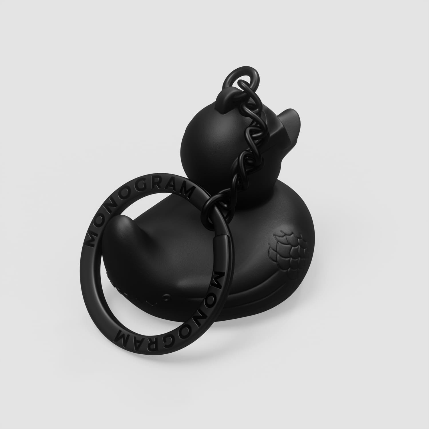 Брелок уточка в очках Monogram 1024. Тестирование названия